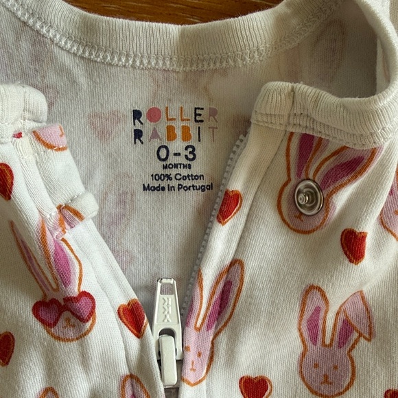 Roller Rabbit Infant Zipper Footie - Picture 2 of 3